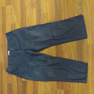 Loft Curvy Dk. Rinse Capris